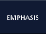 Areas of Emphasis